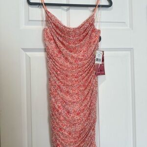 Emerald Sundae Pink Floral Mini Dress